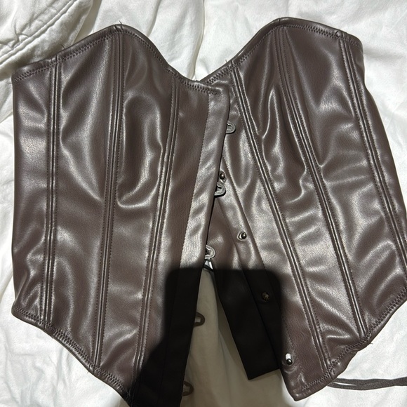 Tops - brown corset top